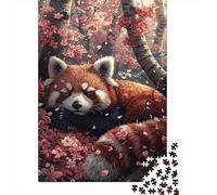 Panda Rouge Dormant 1000 Pièce Carton Extra Épais Puzzle Classique Collecteurs Impossible Difficile Défi du Jeu Éducatif 70x50cm/1000pcs