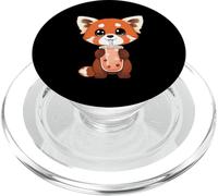 Panda Rouge Mignon Aime Le thé à Bulles PopSockets PopGrip pour MagSafe