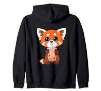 Panda Rouge Mignon Aime Le thé à Bulles Sweat à Capuche