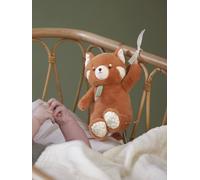 Kaloo Peluche musicale Panda roux – Mélodie «You Are My Sunshine», ultra douce, lavable en machine