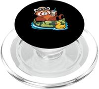 Panda Roux Ours Boba Perle Thé au Lait PopSockets PopGrip pour MagSafe
