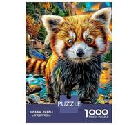 Panda Roux Puzzle 1000 Pièces pour Adultes Et Enfants Difficile DIY Jigsaw Puzzle Casse-tête De Jeu Familial Jouets De Défi 70x50cm/1000pcs