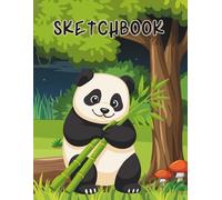 Panda Sketchbook: Cute Panda Drawing Book, 8.5" x 11", 120 Blank Pages, Fun Art Notebook for Boys and Girls