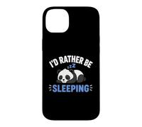 Panda Sleep Funny Nap Humor Lazy I'd Rather Be Sleeping Coque pour iPhone 14 Plus