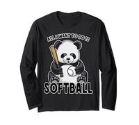 Panda Softball, Tout ce Que Je Veux Faire, C'est Un Mignon Ours Manche Longue