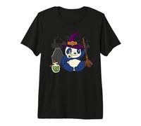 Panda Sorcière Ours Halloween T-Shirt Haut de Gamme