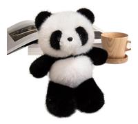 Panda Stuffed Animal, Cute Figure Plush Pillow Doll for Soft Comfort, Adorable Huggable Doll with Cozy Design, for Kids Girls Boys Bedroom Sofa Office Living Room Car Window Shelf 9.84 inches tall