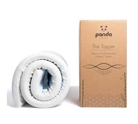 Panda® Surmatelas en bambou | King UK | Mousse à mémoire de forme infusée de gel | 5 cm d'épaisseur | Soutien orthopédique du cou, de la colonne vertébrale, des hanches | Sangles réglables | Contrôle