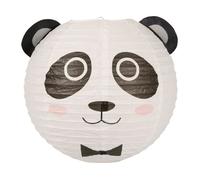 PANDA Suspension boule Japonaise - Ø 35 cm - Papier - Blanc et noir