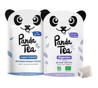Panda Tea Bio Transit & Digestion - 56 Sachets Tisane Naturelle Anti-Ballonnements.