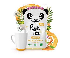 Panda Tea - Fresh Skin - thé bio - 28 sachets coton cousus main