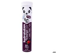 Panda Tea - Hydratation & Énergie - Cassis/Fraise- Electrolyte Ultra Hydratation - 20 Pastilles Effervescentes