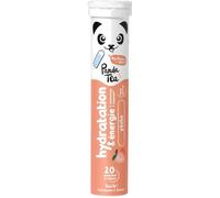 Panda Tea - Hydratation & Énergie - Pêche - Electrolyte Ultra Hydratation - 20 Pastilles Effervescentes