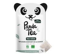 Panda Tea Infusion Confort de La Gorge à Base De Thym Tea Voice | Tisane Pour Le Confort De La Gorge Et Soulage Les Inflammations Respiratoires | Certifié Biologique | 28 Sachets Mousseline