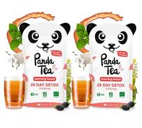 Panda Tea - Morning boost - Lot de x2 - thé biologique bio - 28 sachets coton