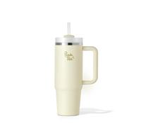 Panda Tea - Mug XXL avec Paille - 900 mL - Gourde Inox isotherme avec Paille - Boissons Chaudes & Froides - Bouteille Thermos Double Paroi - Gourde Grande Capacité