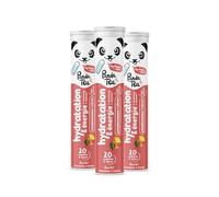Panda Tea - Pastilles Hydratation & Énergie - Pamplemousse-Citron - 3x20 Pastilles sans sucre - Electrolyte Ultra Hydratation - Idéale pour le Sport et le Quotidien