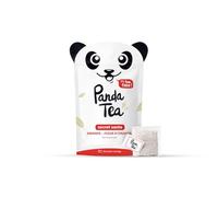 Panda Tea - Secret Santa - Thé Vert de Noël Bio, Fleur d'Oranger et Amande - 28 Sachets Coton Cousus Main - Idée Cadeau Noël