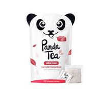 Panda tea - Slim tea - Framboise Gingembre - Thé vert bio detox & perte de poids - 28 Sachets Mousselines - Thé vert, Maté, Poudre de guarana - Cure thé minceur brule graisse 28 Jours