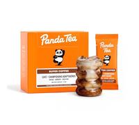 Panda Tea - Super Coffee en Sticks - Café Champignon Adaptogène Soluble - Mélange Café & Champignons Adaptogènes (Lion’s Mane, Reishi, Cordyceps) - Énergie, Digéstion & Focus - Sans Sucre - 14 Sticks