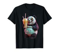 Panda Tenant Une Tasse géante - T-Shirt Unisexe pour Homme et Femme T-Shirt