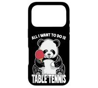 Panda Tennis de Table All I Want to Do is Funny Bear Player Coque pour iPhone 17 Pro
