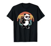 Panda Trekking Sunglasses Retro Outdoor Journey T-Shirt