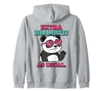 Panda très Dramatique comme d'habitude, Design drôle et Mignon Sweat à Capuche