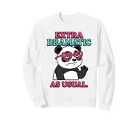 Panda très Dramatique comme d'habitude, Design drôle et Mignon Sweatshirt