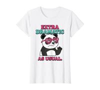 Panda très Dramatique comme d'habitude, Design drôle et Mignon T-Shirt Graphique avec Valeur