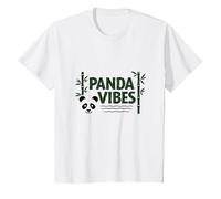 Panda Vibes Bamboo Forest Zen Animal Lover Cadeau T-Shirt, Enfant, Blanc, 3 Ans