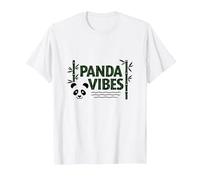 Panda Vibes Bamboo Forest Zen Animal Lover Cadeau T-Shirt, Homme, Blanc, 4XL