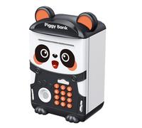 Panda | Volante Mini Machine d'épargne électronique ATM, avec Serrure à Combinaison, casier à Empreintes digitales, Tirelīre Automatique à roulement d'argent, Jouet de Dessin animé