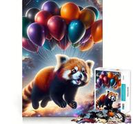 Panda vole dans l'espace, puzzle de 1000 pièces, pour adultes, jeu commun, fabrication de qualité supérieure (38 x 26 cm)