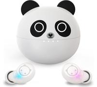 Panda Wireless Bluetooth In-Ear Headphones With Dual Microphone, Lightweight, With 36 Hours Playtime, Deep Bass, 3D Surround Stereo, Mini Portable Charging Case