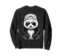 Panda with Sunglasses Graphic Motif Animal Funny Panda Bear Sweatshirt
