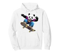 Pandabären Skateboard/Skater Panda Bear Sweat à Capuche