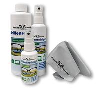 PANDACLEANER® Set 400ml Eyewear Spray de 50 ml à emporter + 100 ml pour la maison + flacon de 250 ml | sans alcool | anti-buée | sans stries | Aussi pour les écrans, moniteurs, visières