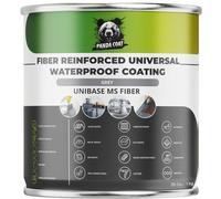 PandaCoat Mastic d'étanchéité renforcé de fibre de verre, plastique liquide, résistant aux UV, pour gouttière, balcon, béton, bois, art, toit et caravane (1 kg)