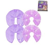 PandaEar Lot de 2 coussinets de thérapie mammaire pour l'allaitement, les packs de gel chaud et froid - Coussinets chauffants réutilisables pour le confort de l'allaitement, les engagements, les
