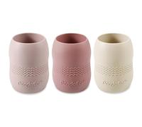 PandaEar Lot de 3 Tasses en Silicone pour Bébé 6-12 Mois | Tasses Ouvertes Tiny Cups Tasses d'Apprentissage pour Tout-Petits | Tasse d'Entraînement en Silicone Incassable Durable pour Sevrage et Eau
