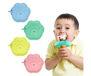 PandaEar Lot de 4 supports à glace en silicone pour enfants, support de crème glacée