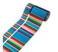 Pandahall 2 rouleaux de ruban Fiesta Mexican Serape Ruban rayures arc-en-ciel en gros-grain pour bricolage, emballage cadeau