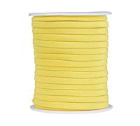 PandaHall 20 mètres de cordon élastique plat fin 5 mm en nylon souple doré cousu en lycra pour couture, artisanat, bandeau, fabrication de bijoux et accessoires