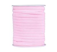 PandaHall 20 mètres de cordon élastique plat fin 5 mm en nylon souple rose élastique cousu en lycra pour couture, artisanat, bandeau, fabrication de bijoux et accessoires