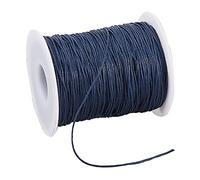 PandaHall 91m Fil de Coton ciré 1 mm Cordon tressé Fil macramé Kumihimo pour la Fabrication Artisanale de Bijoux de Bracelet