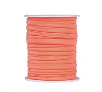 PandaHall Cordon élastique plat et fin en nylon souple cousu pour couture, loisirs créatifs, fabrication de bijoux (orange rouge) - 20 m