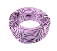 Pandahall - Fil en aluminium de 55 m, épaisseur 2 mm, pour travaux manuels et création de bijoux (prune)