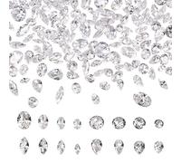 Pandahall Lot de 320 cabochons à facettes en oxyde de zirconium en forme de larme et œil de cheval pour la fabrication de bijoux