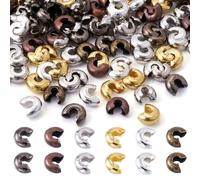Pandahall Lot de 500 embouts de perles à sertir en fer pour la fabrication de bijoux 5 mm